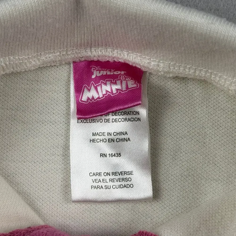 Disney Junior Minnie Mouse Polo Dress 2T Pink White